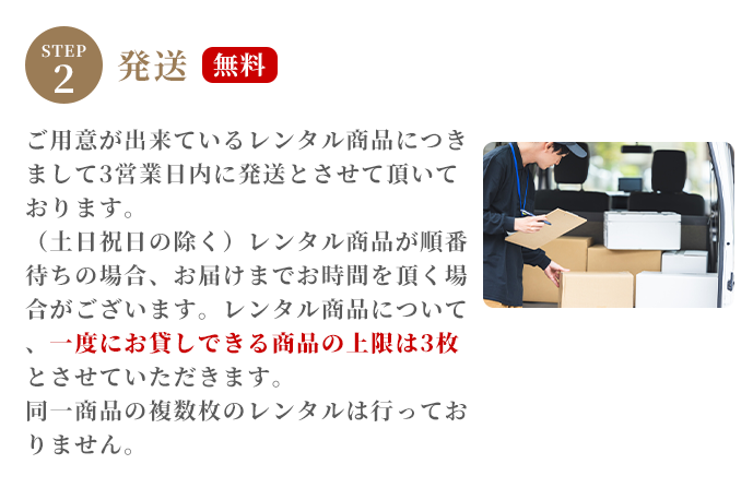 レンタル方法について